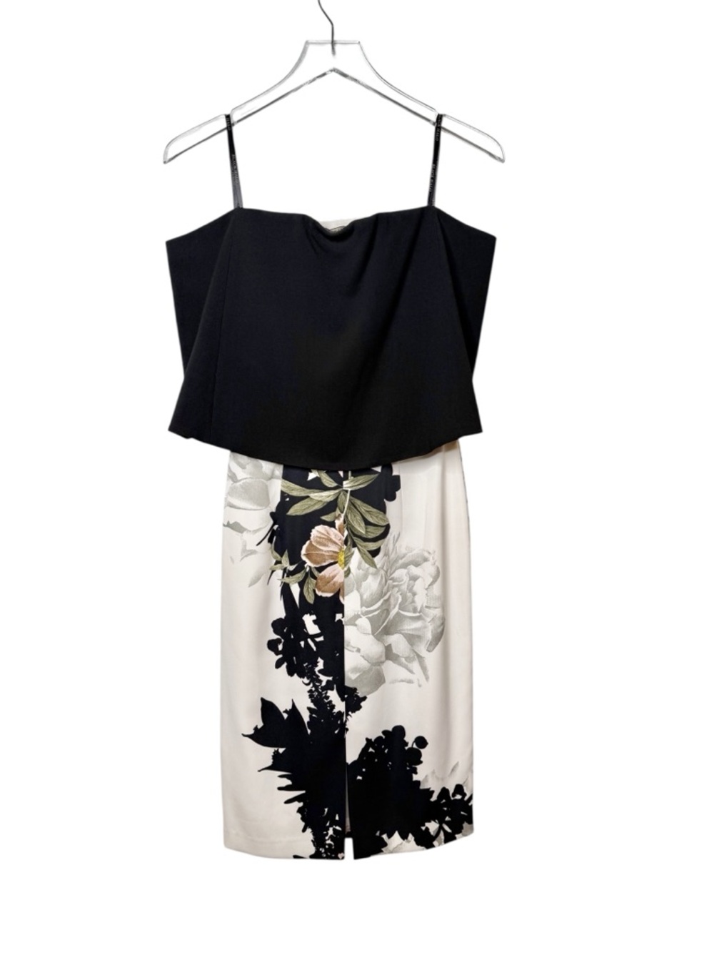 Black Halo Floral Corset Sheath Cocktail Dress Bolero Overlay Midi Women’s Sz 0 - Picture 14 of 15